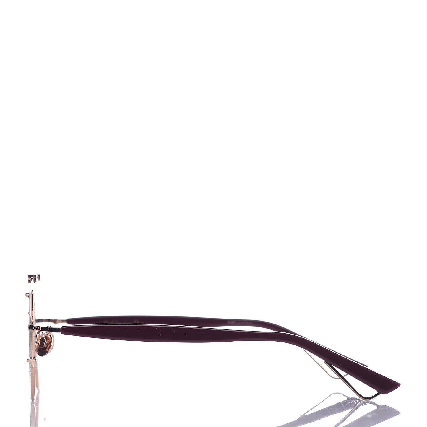 Mirrored Technologic Sunglasses Burgundy