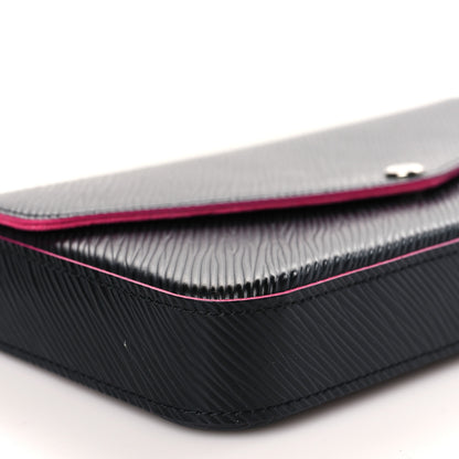 Louis Vuitton Epi Pochette Felicie Black Hot Pink 8 of 9