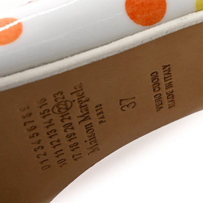 Maison Margiela Coated Canvas Confetti Printed New Ballerina Flats 37 White Multicolor 10 of 11