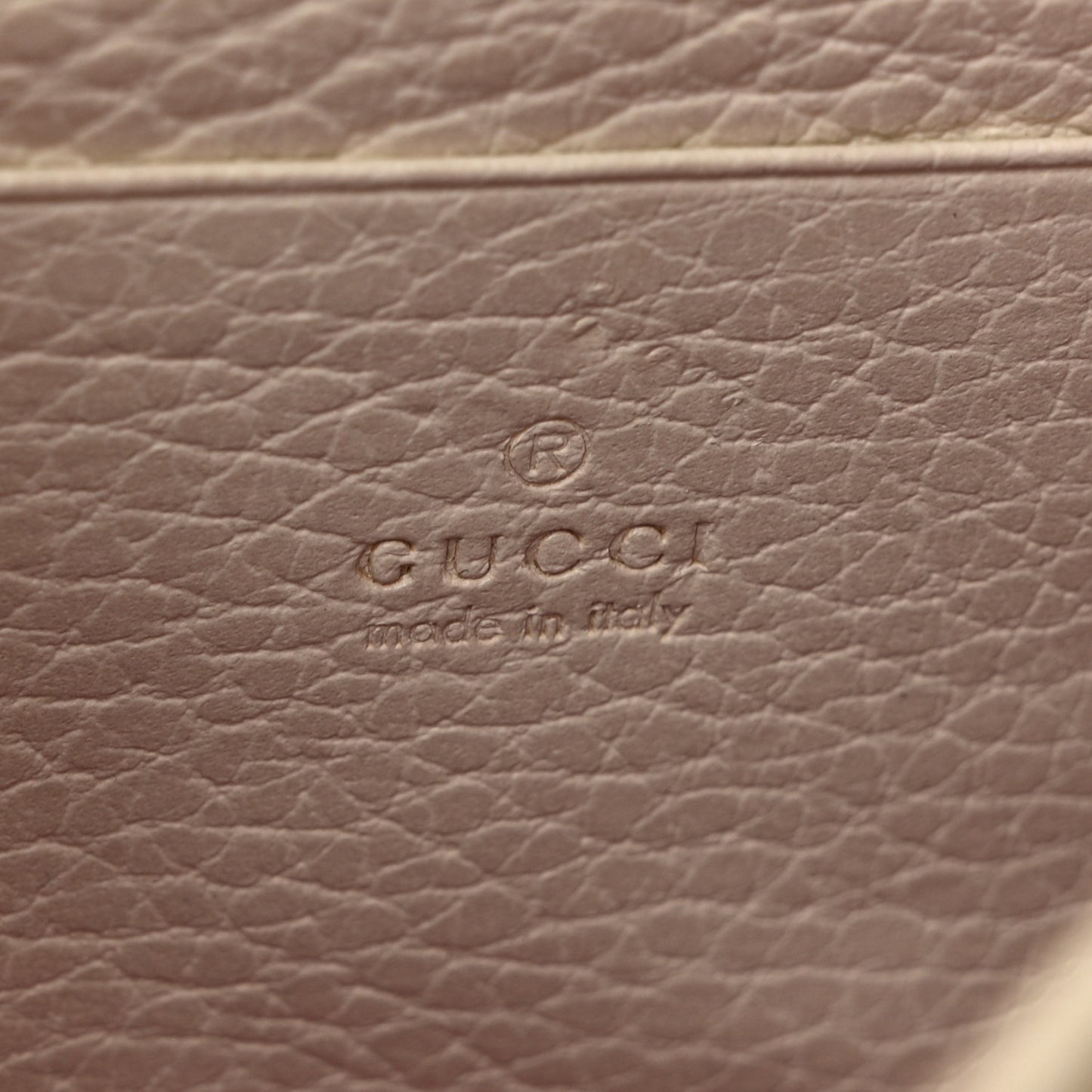 Dollar Calfskin Mini Dionysus Chain Wallet Mystic White
