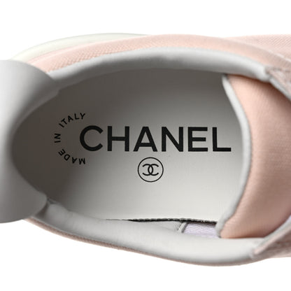 Chanel Canvas Womens Sneakers 35.5 Light Pink 8 of 9