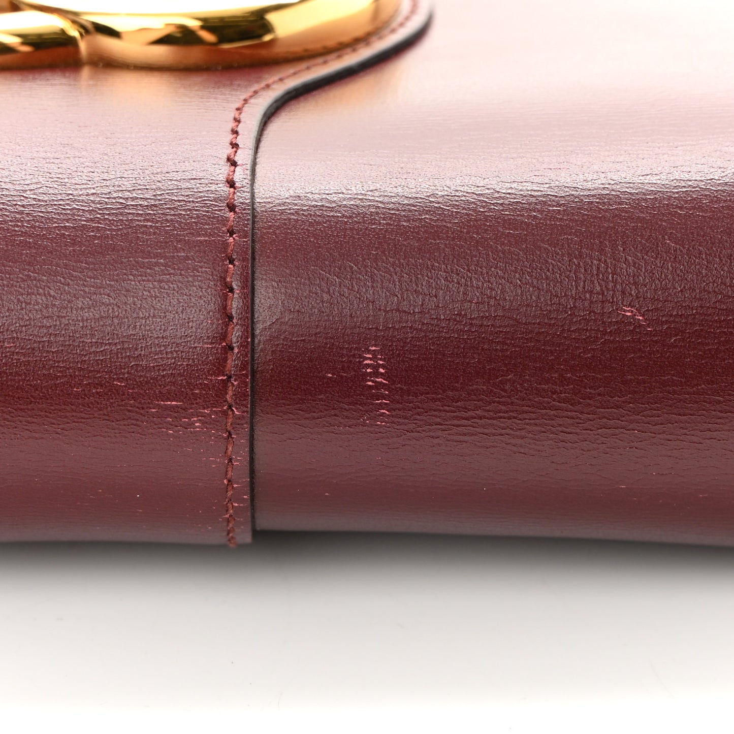 Vitello Palmellato Lux Small Arli Flap Shoulder Bag Vintage Bordeaux