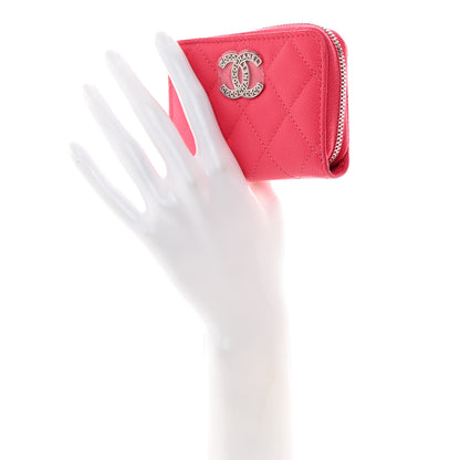 Chanel Caviar Quilted CC Zip Coin Purse Fuchsia 2 of 8