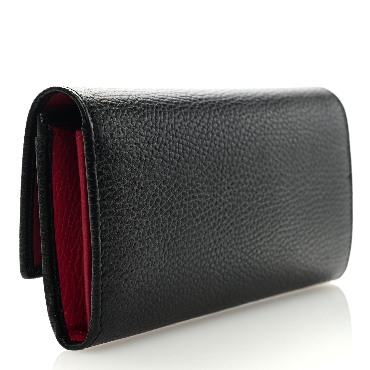 Dollar Calfskin GG Marmont Continental Wallet Black