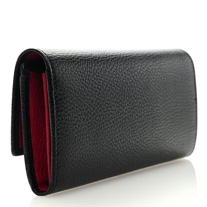 Gucci Dollar Calfskin GG Marmont Continental Wallet Black 3 of 6