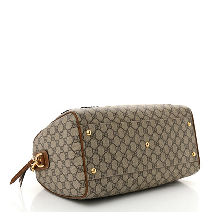 Gucci GG Supreme Monogram Blind for Love Embroidered Medium Boston Beige Tuscany 4 of 11