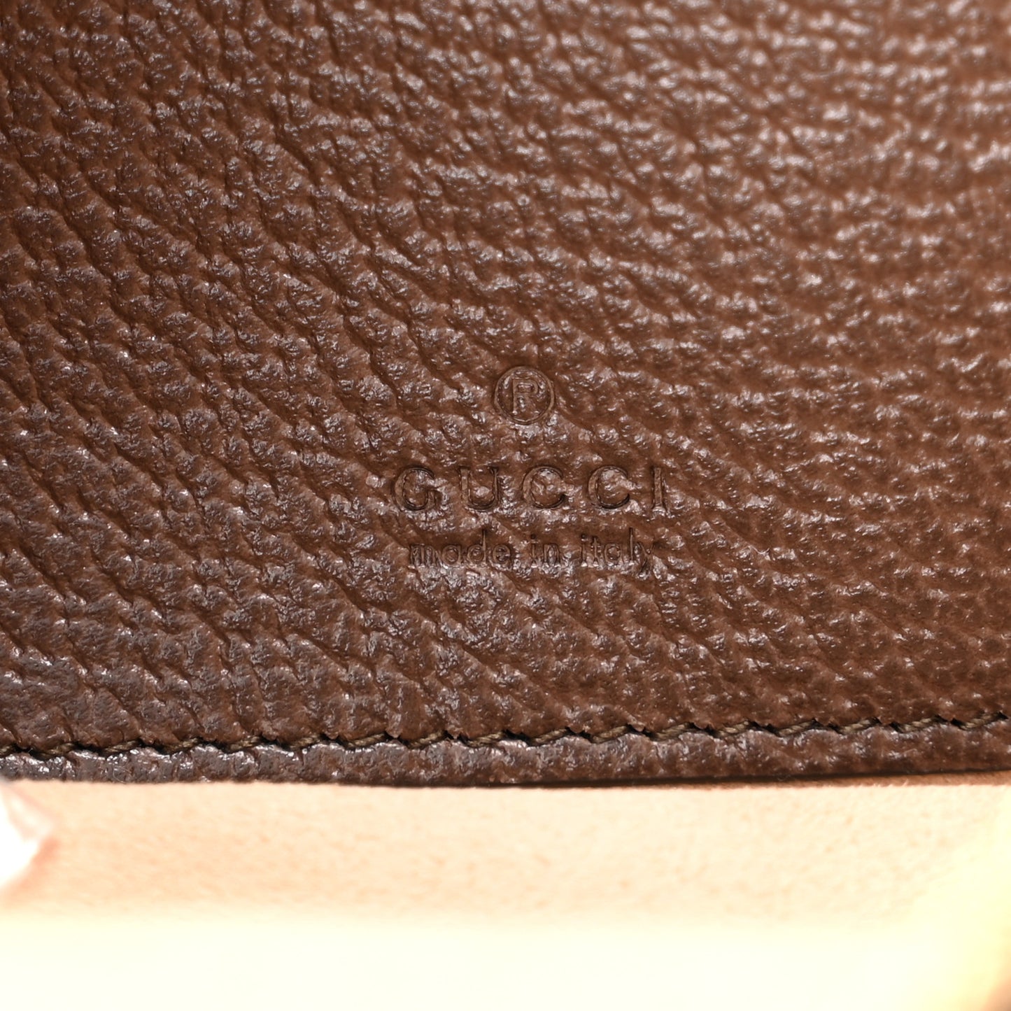 GG Supreme Monogram Textured Calfskin Web Mini Ophidia Half Moon Hobo Beige Ebony New Acero