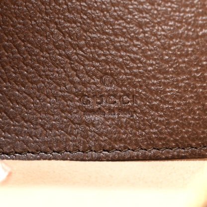 Gucci GG Supreme Monogram Textured Calfskin Web Mini Ophidia Half Moon Hobo Beige Ebony New Acero 6 of 10