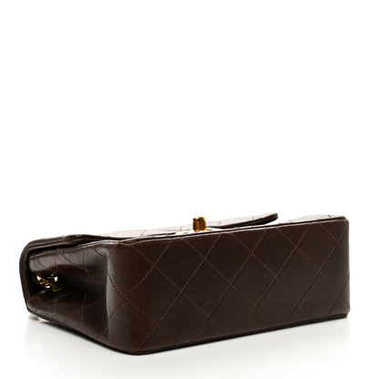 Chanel Lambskin Quilted Mini Square Flap Bag Dark Brown 4 of 11