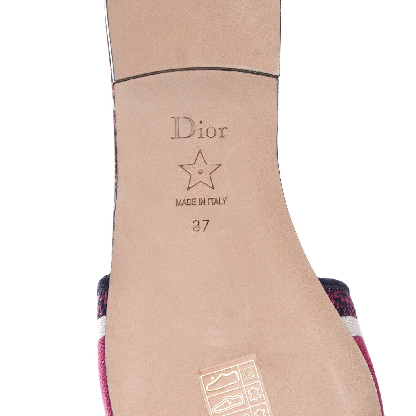 Canvas Embroidered Animals Dway Mules Slide Sandals 37 Deep Blue Fuchsia