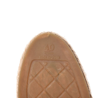 Chanel Lambskin CC Espadrilles 40 Black 6 of 12