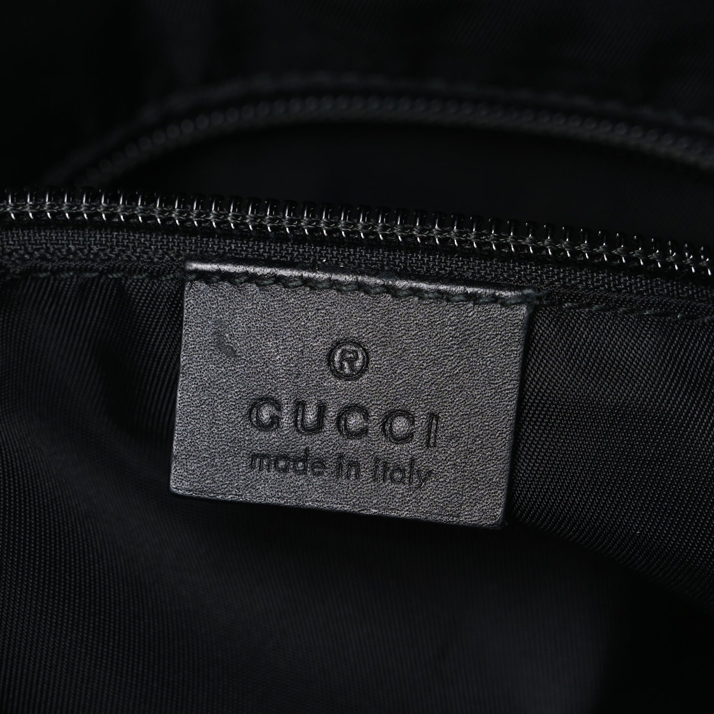 GG Supreme Monogram Web Messenger Bag Black