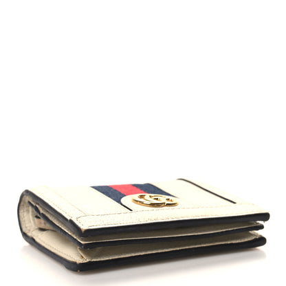 Gucci Textured Calfskin Web Ophidia Card Case Mystic White 4 of 9
