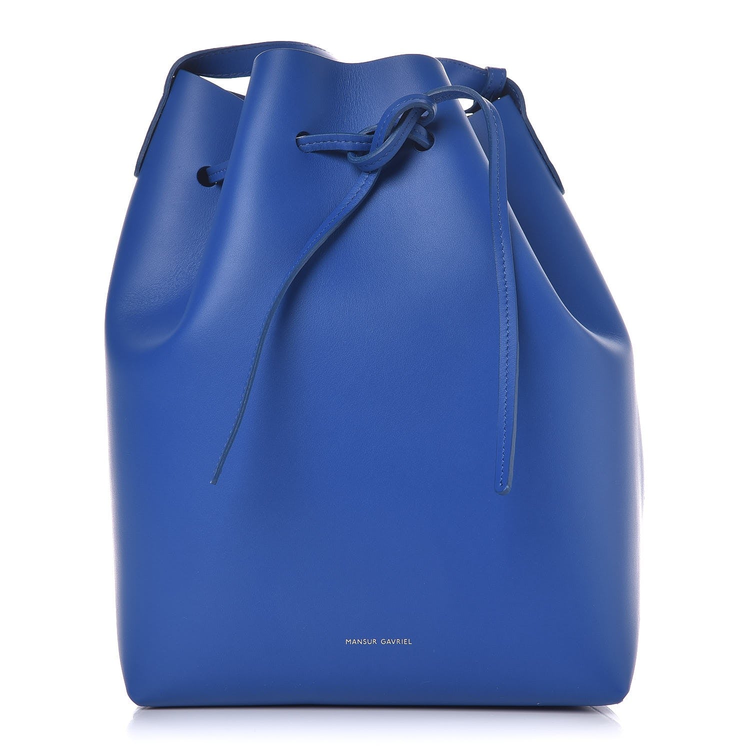 Mansur Gavriel Calfskin Bucket Bag Royal 1 of 7