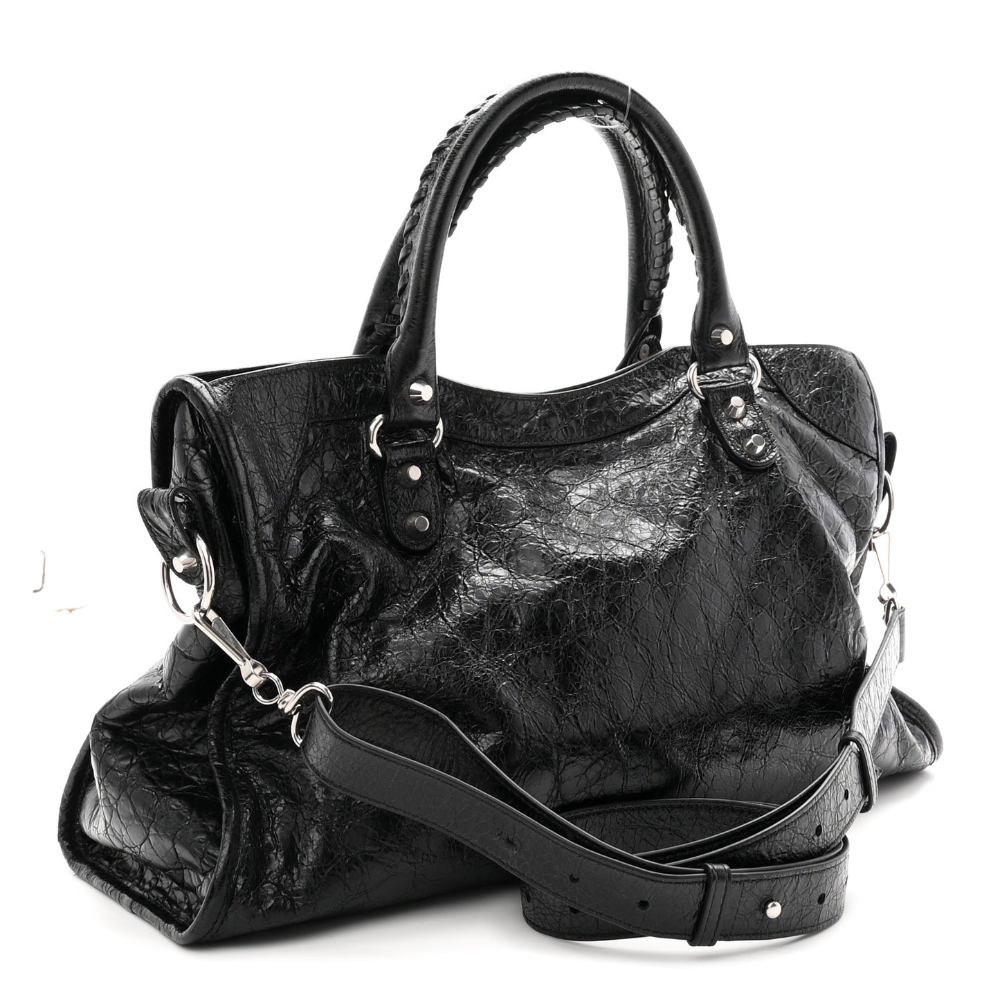 Agneau Arena Silver Hardware Medium Le City Black