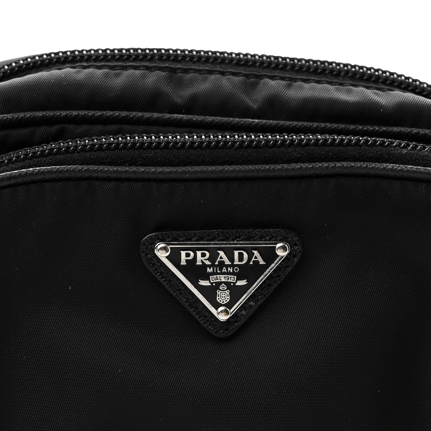 Tessuto Nylon Saffiano Re-Edition 2005 Camera Shoulder Bag Black