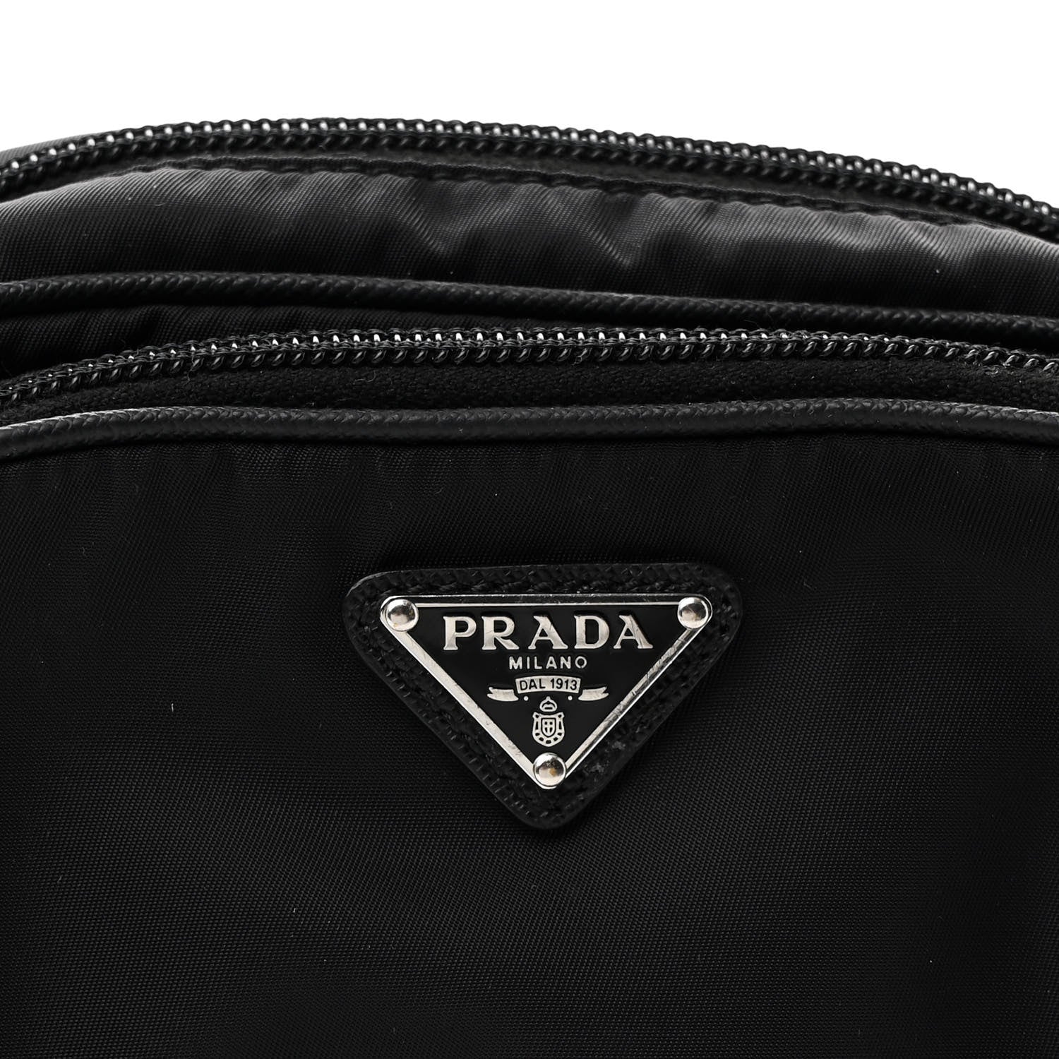 Prada Tessuto Nylon Saffiano Re-Edition 2005 Camera Shoulder Bag Black 9 of 11