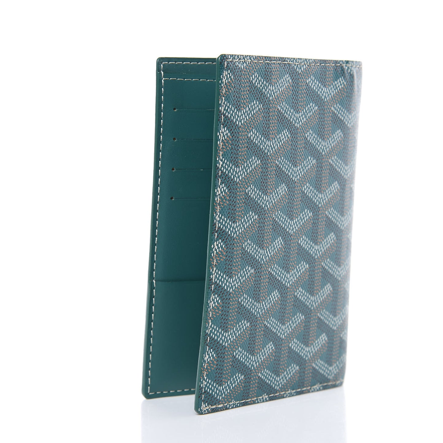 Goyardine Passport Wallet Green