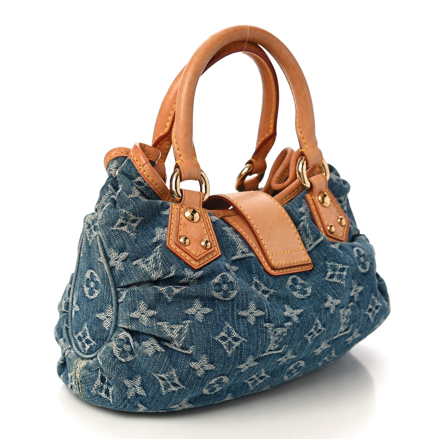 Louis Vuitton Monogram Denim Pleaty Blue 3 of 9