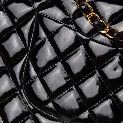 Chanel Patent Quilted Medium Double Flap Black 11 of 18