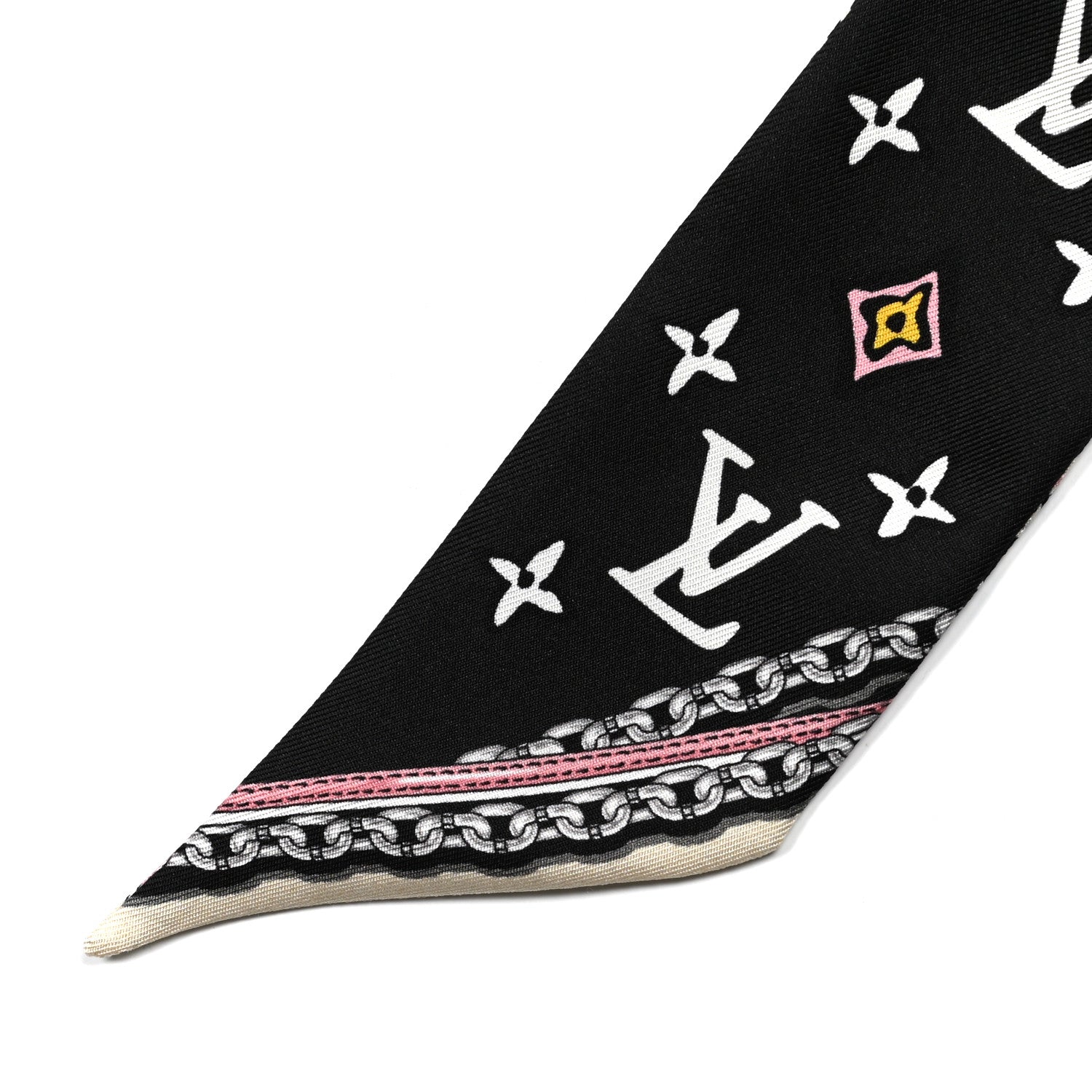 Louis Vuitton Silk Monogram Wild At Heart BB Bandeau Black 2 of 4