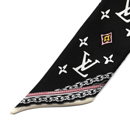 Louis Vuitton Silk Monogram Wild At Heart BB Bandeau Black 2 of 4