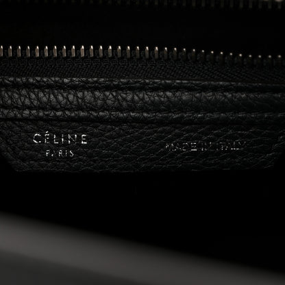 Celine Drummed Calfskin Micro Luggage Black 6 of 10