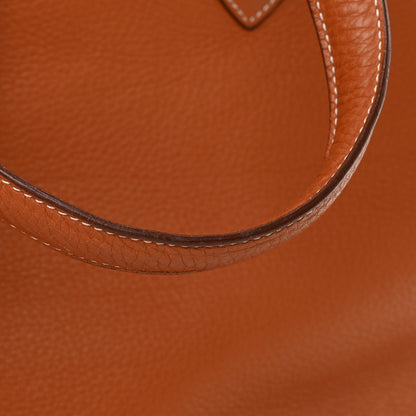Hermes Taurillon Clemence Victoria 50 Travel Gold 17 of 20