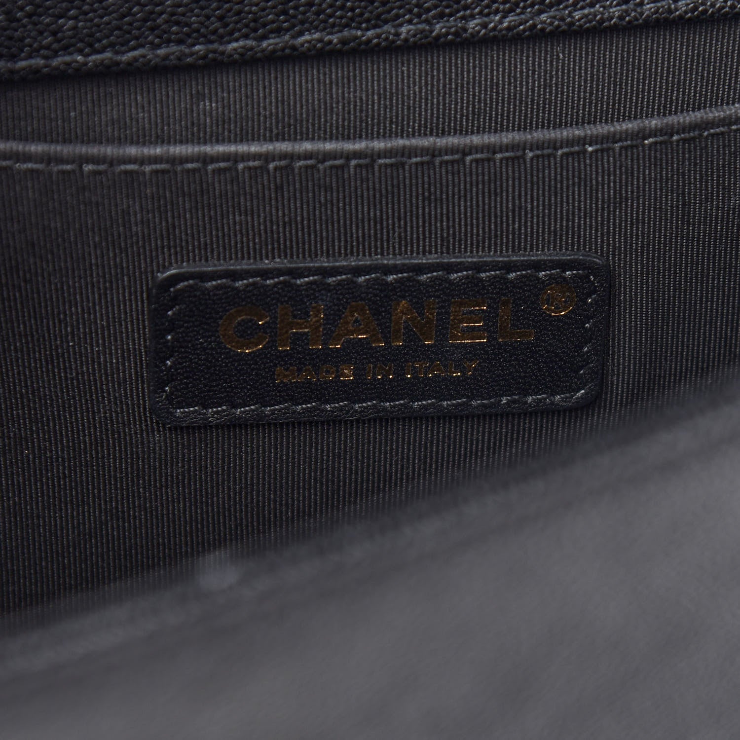 Chanel Caviar Chevron Quilted Medium Boy Flap Black 6 of 9
