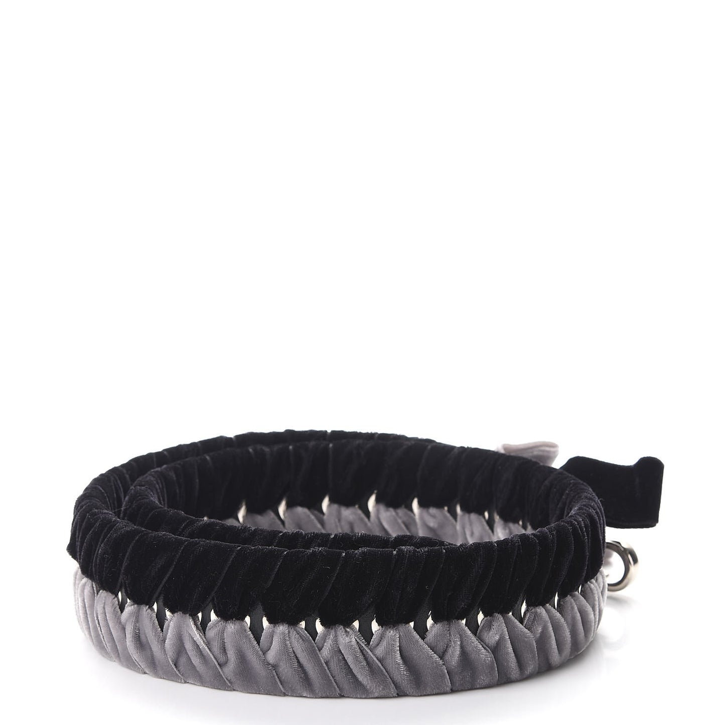 Velvet Lace Up Strap You Grey Black