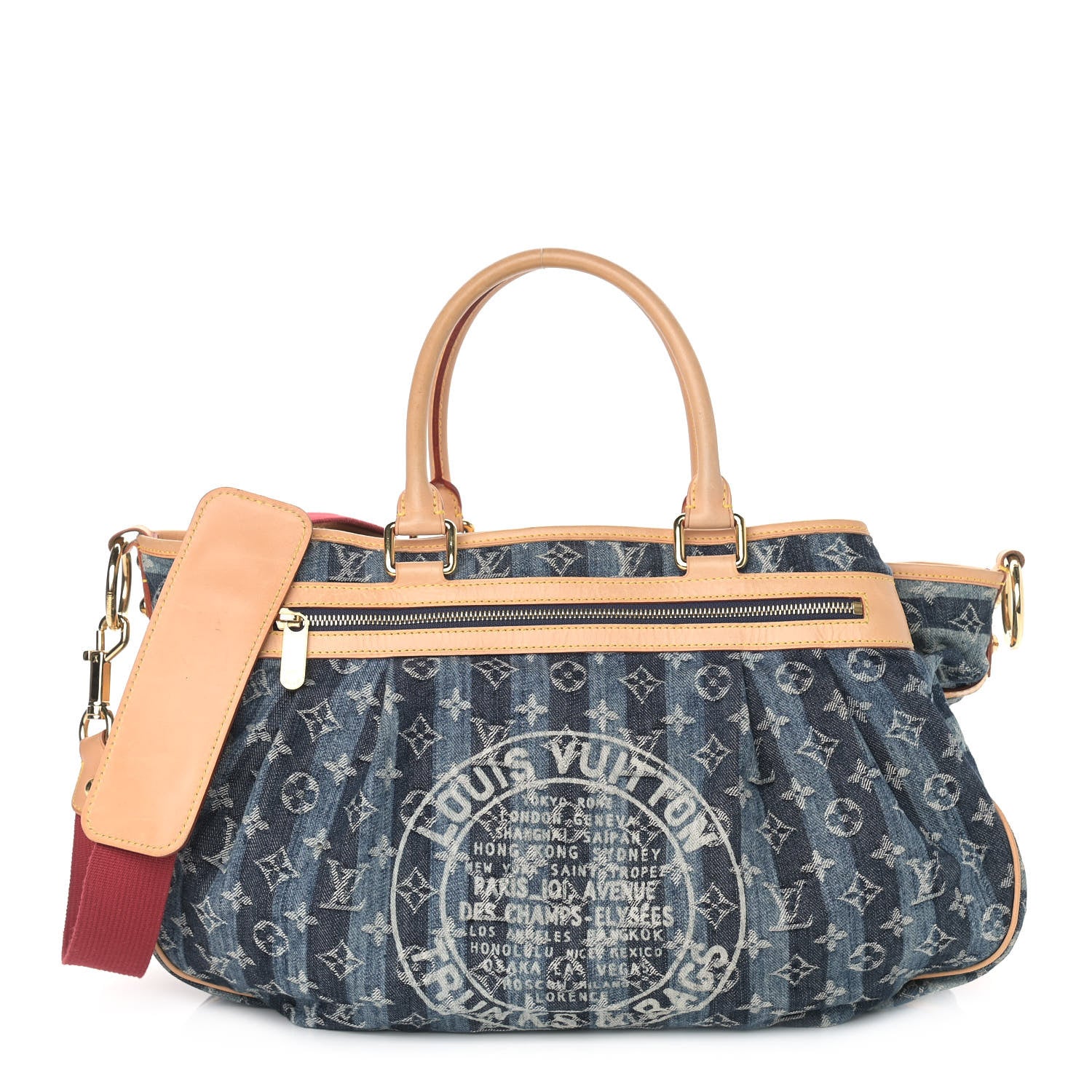 Louis Vuitton Denim Raye Cabas GM 1 of 19