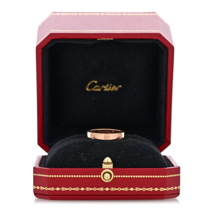 Cartier 18K Pink Gold 3.5mm LOVE Wedding Band Ring 56 7.75 5 of 5