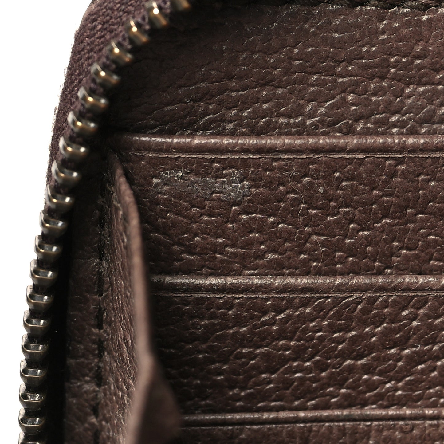 GG Supreme Monogram Web Ophidia Zip Around Wallet Brown