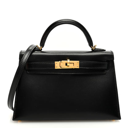 Hermes Box Mini Kelly Sellier 20 Black 1 of 11