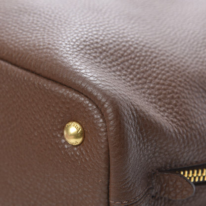 Prada Vitello Daino Side Zip Tote Tabacco 11 of 17