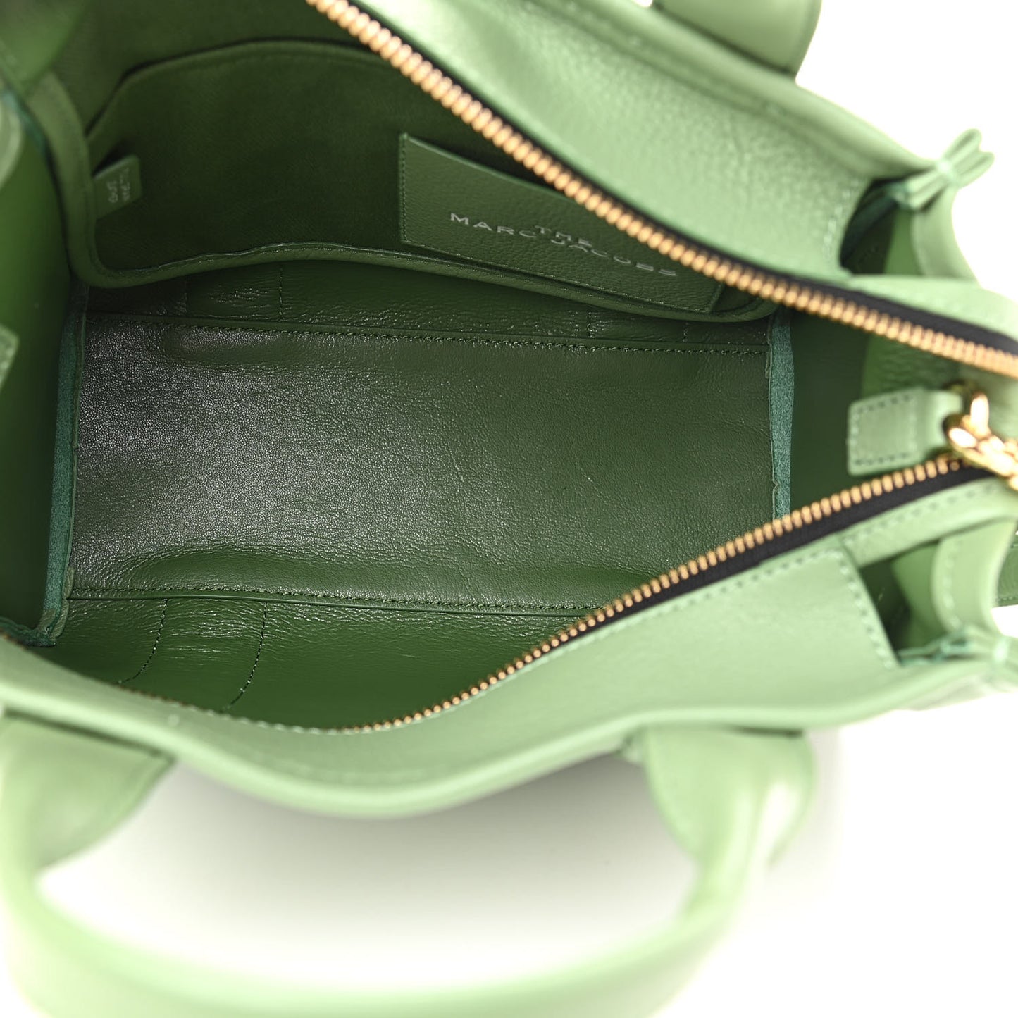 Grained Calfskin Small The Tote Bag Aspen Green