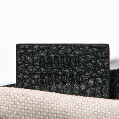 Gucci Pebbled Calfskin Small Soho Flap Crossbody Black 7 of 7