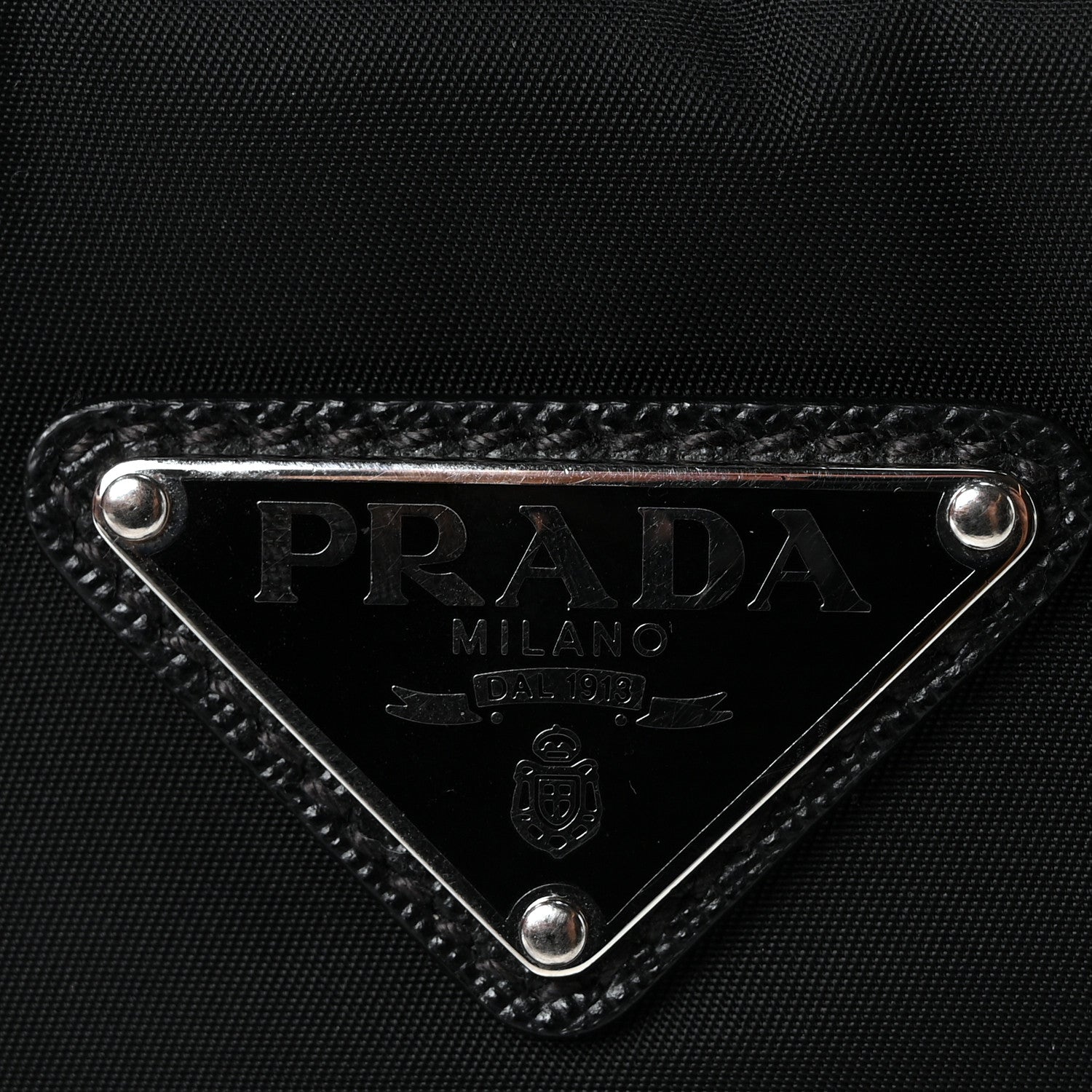 Prada Re-Nylon Saffiano Pocket Single Snap Buckle Shoulder Bag Black 8 of 10
