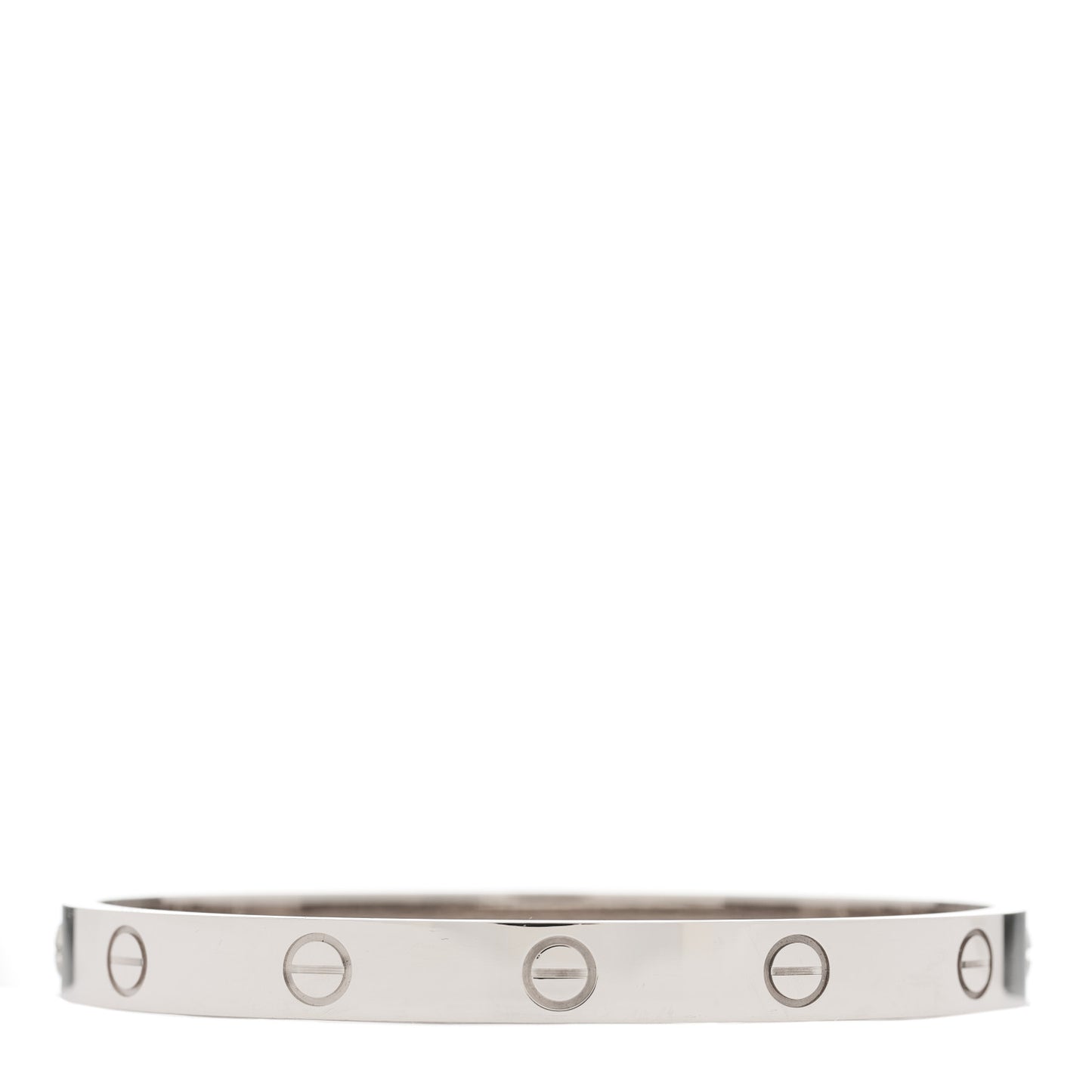 18K White Gold LOVE Bracelet 17