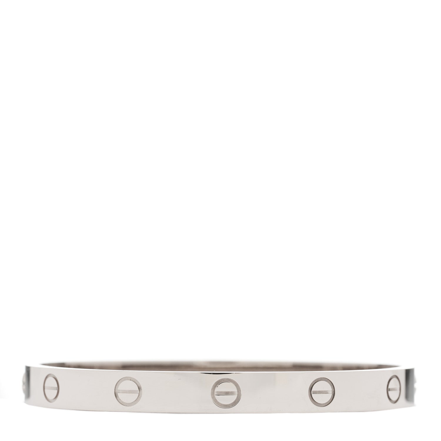 Cartier 18K White Gold LOVE Bracelet 17 2 of 6