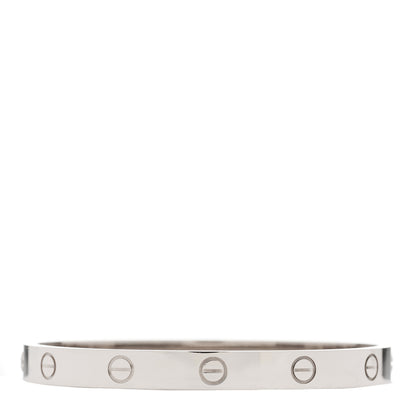 Cartier 18K White Gold LOVE Bracelet 17 2 of 6