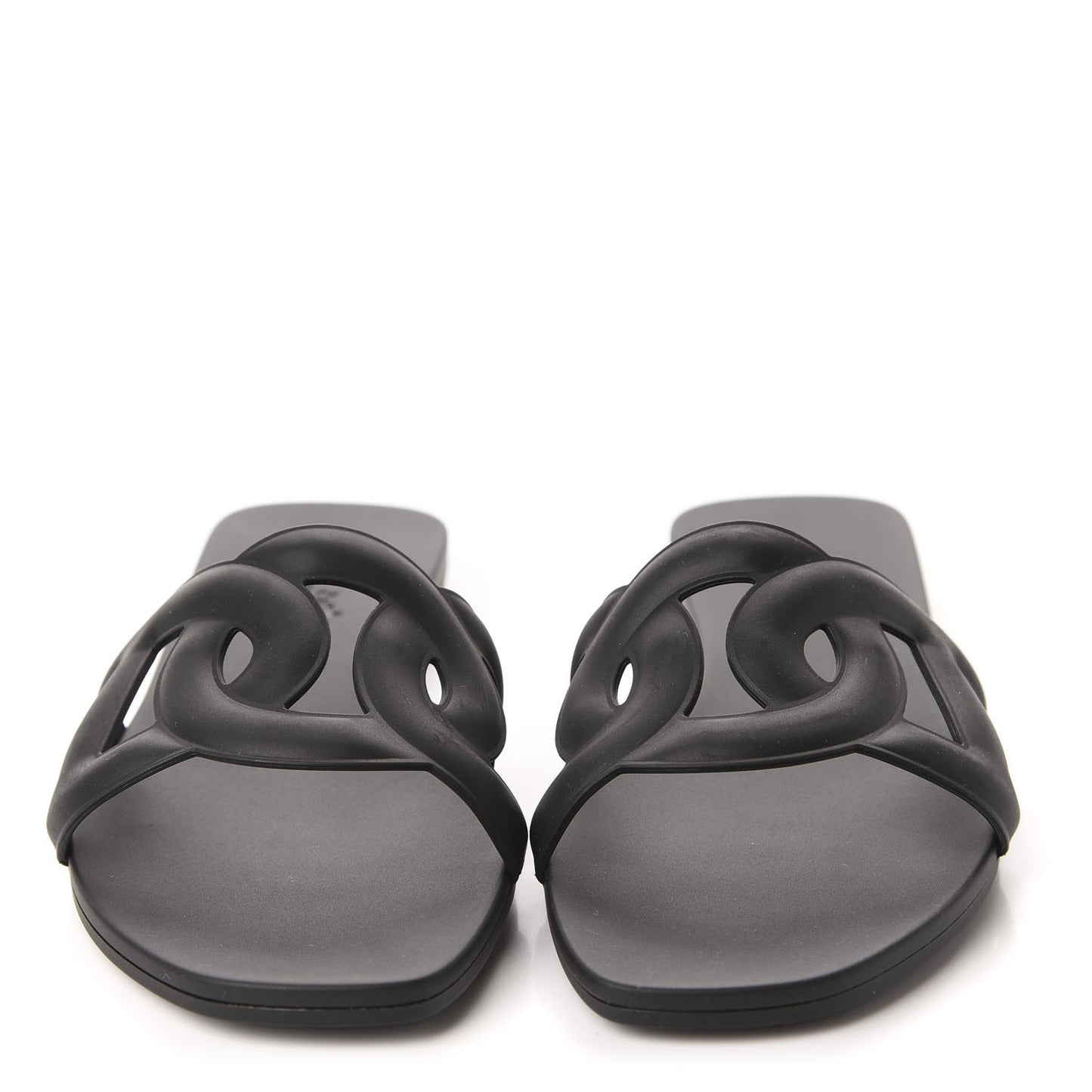 Rubber Aloha Sandals 35 Black