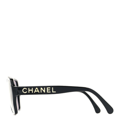Chanel Acetate Square Sunglasses 5408 Black 3 of 9