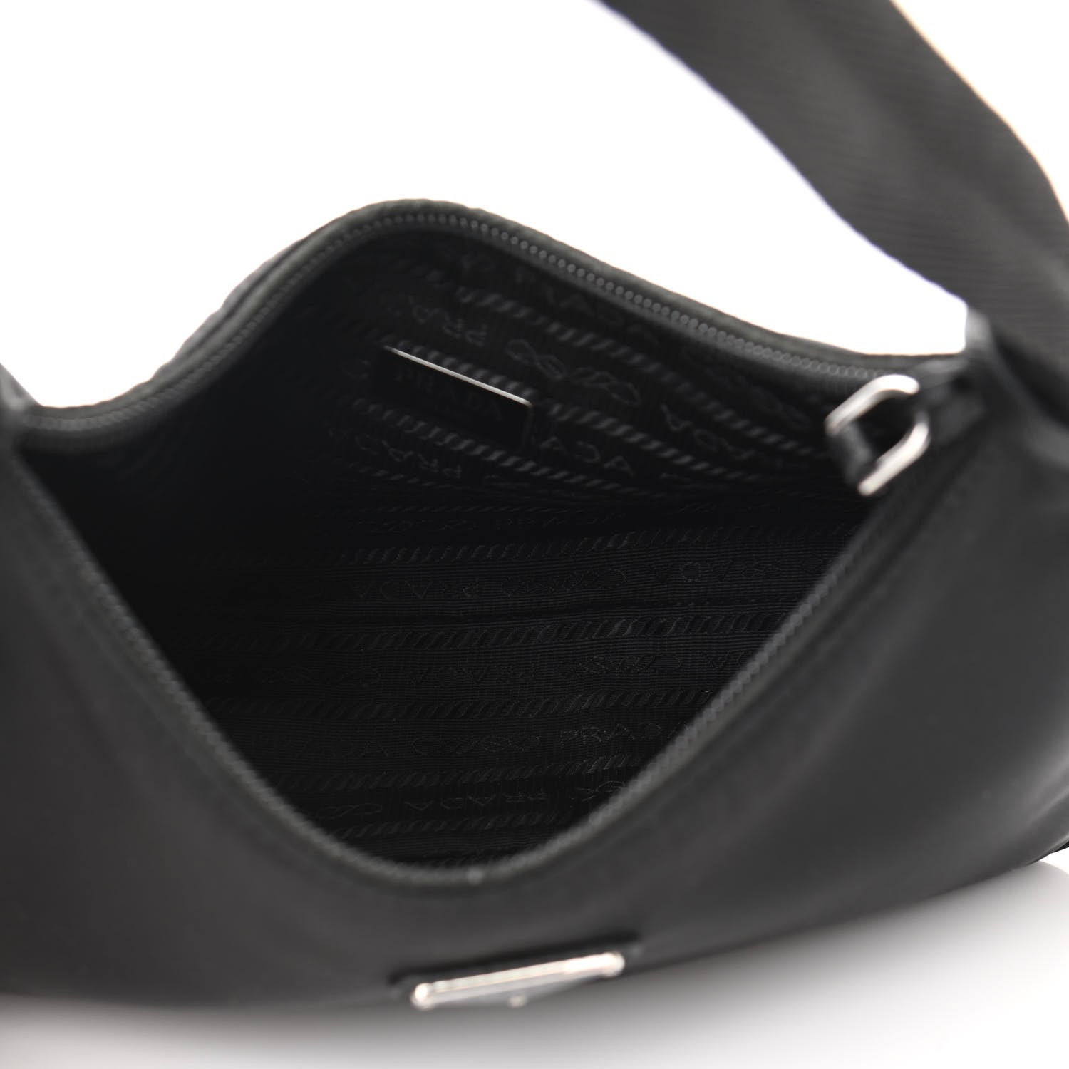 Prada Tessuto Nylon Mini Re-Edition 2000 Bag Black 5 of 9