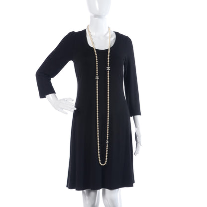 Chanel Pearl CC Long Necklace Light Gold 2 of 7