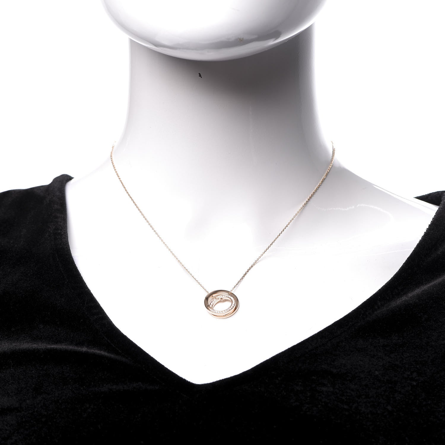 Cartier 18K Pink Gold Diamond Etincelle De Pendant Necklace 2 of 7