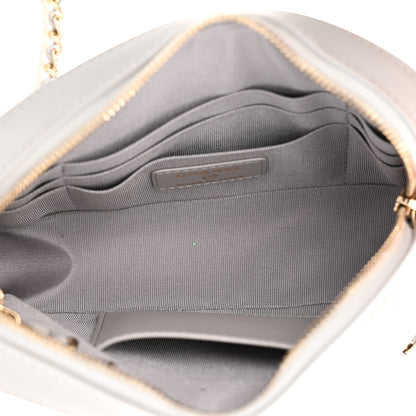 Chanel Caviar Quilted Camera Case Grey 5 of 11