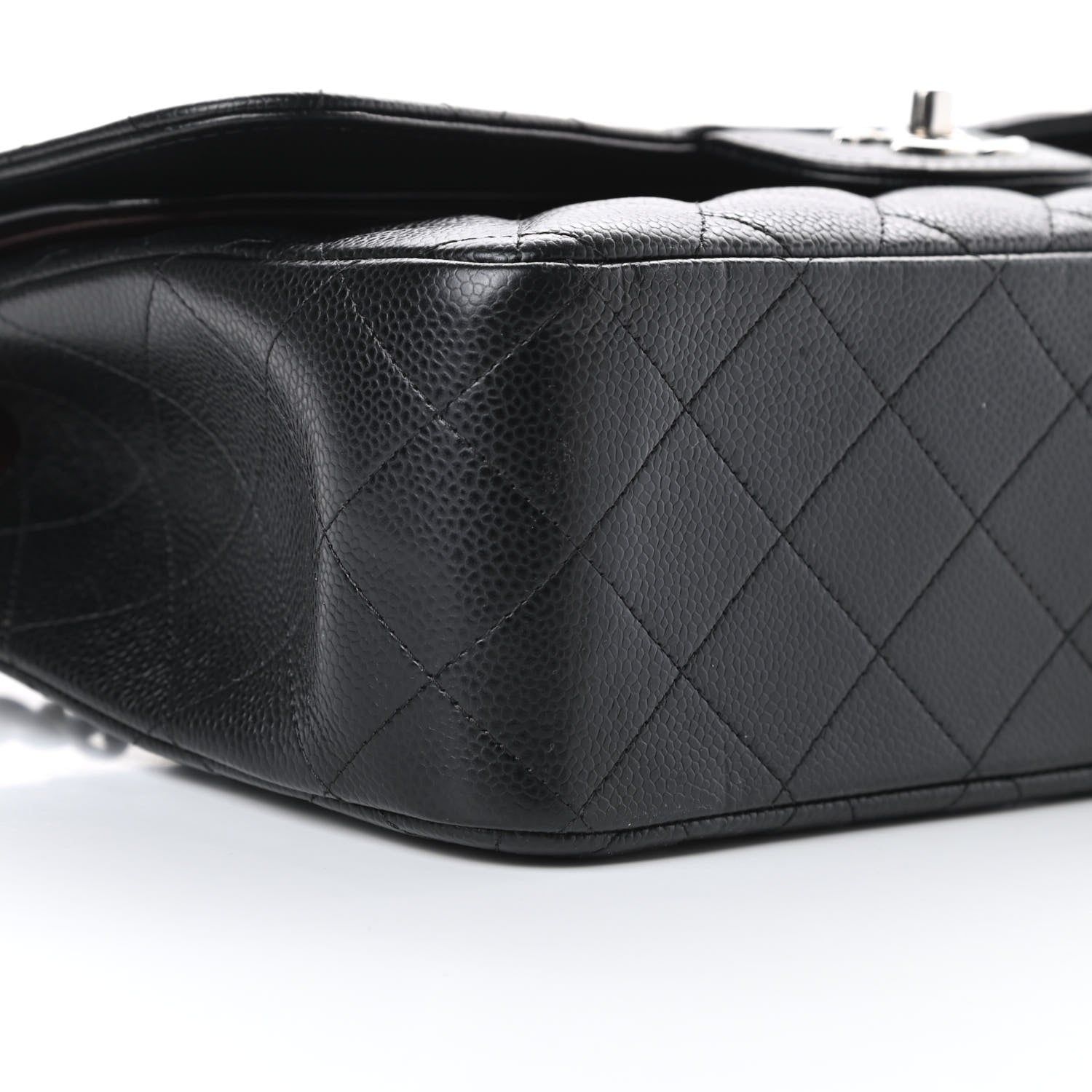 Chanel Caviar Quilted Jumbo Double Flap Black 9 of 16