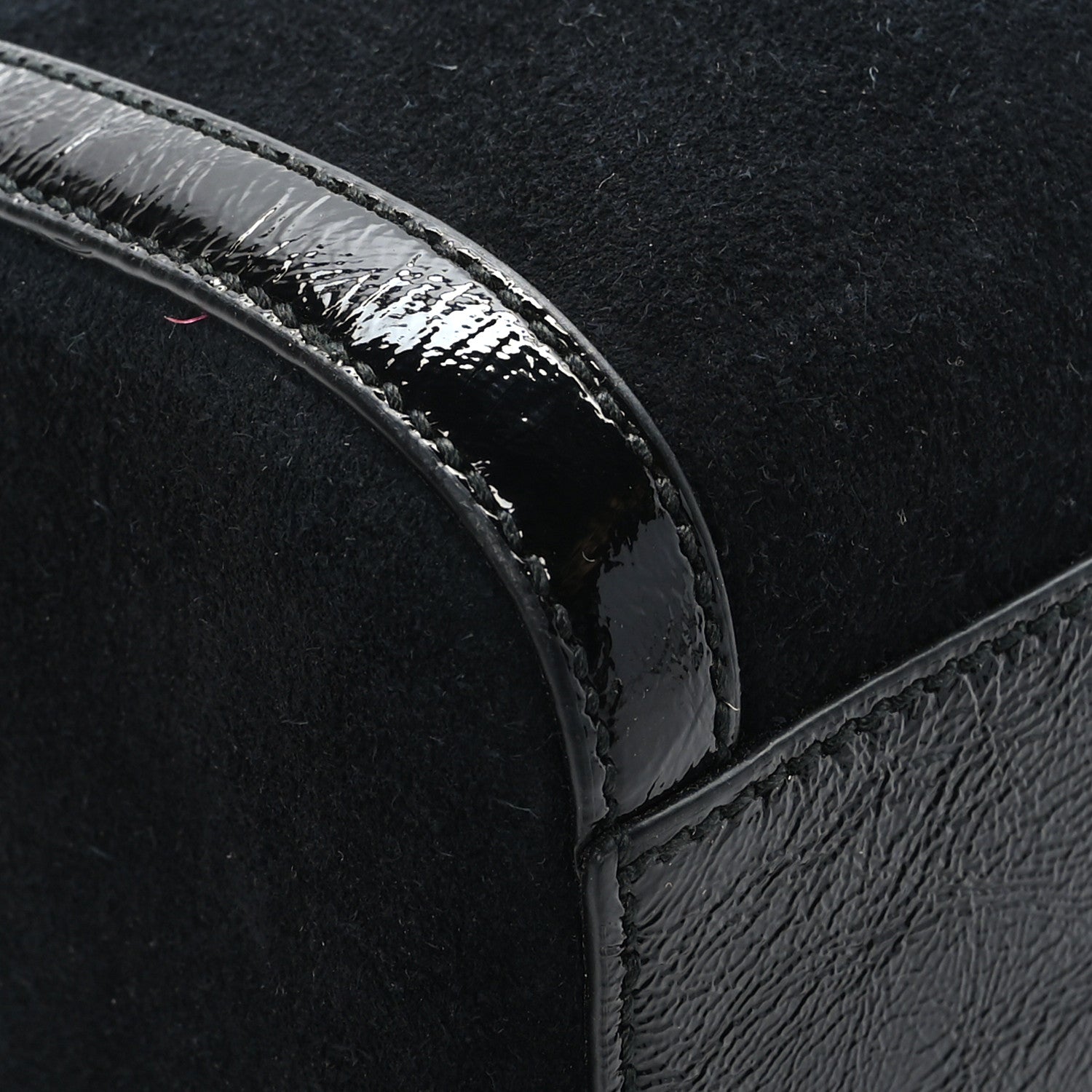 Gucci Suede Patent GG Web Medium Ophidia Boston Black 9 of 11