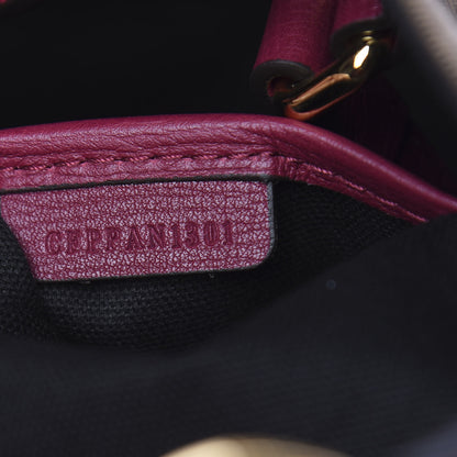 Burberry Grainy Calfskin House Check Small Canterbury Tote Berry Pink 7 of 12